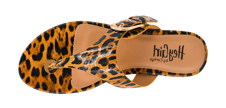 DOORBUSTER: Whats The Gossip Sandal - Leopard by Corkys