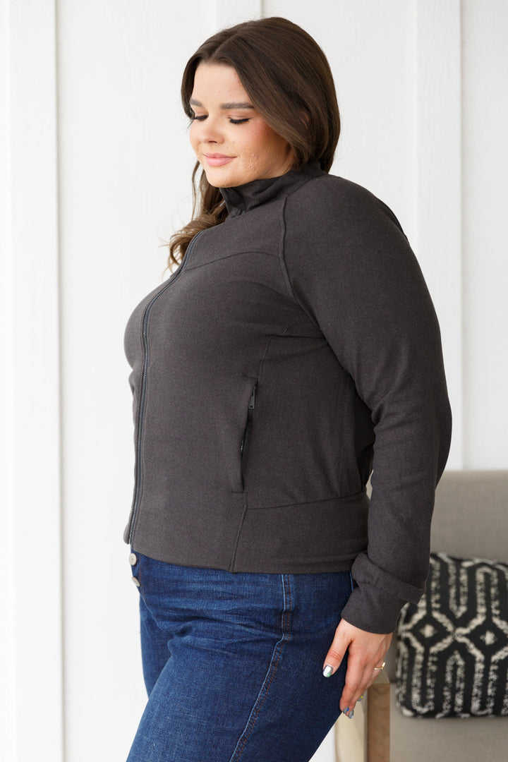 Where Are You Zip Up Jacket in Black - 12/12