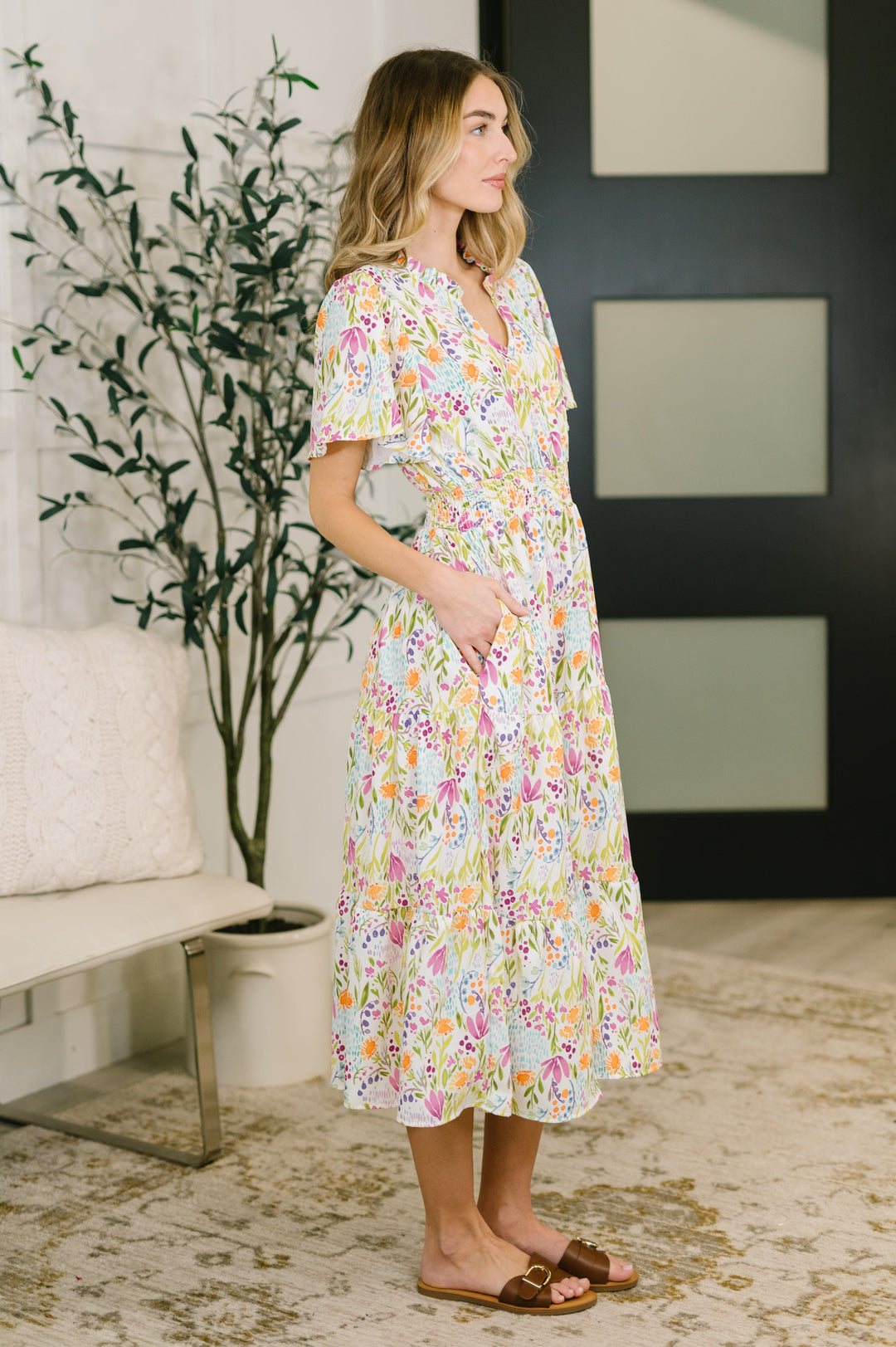 Wherever I Go Notch Neck Dress - 3/10