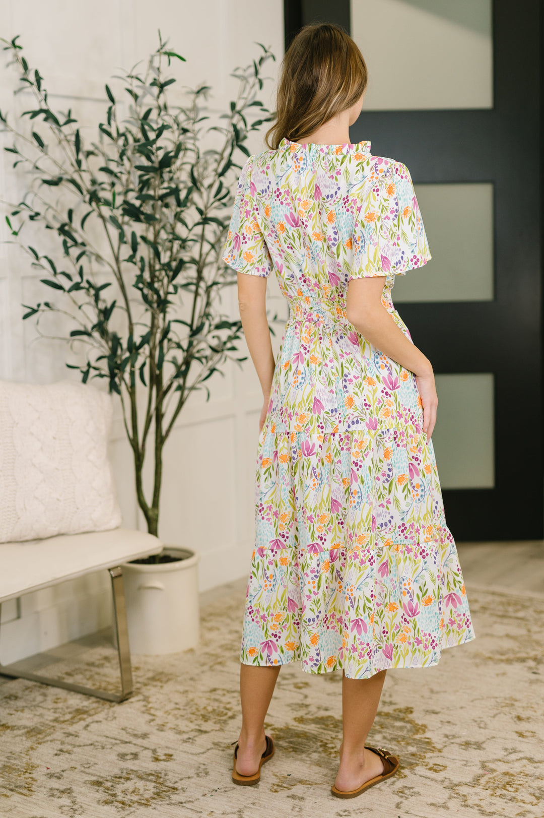 Wherever I Go Notch Neck Dress - 3/10