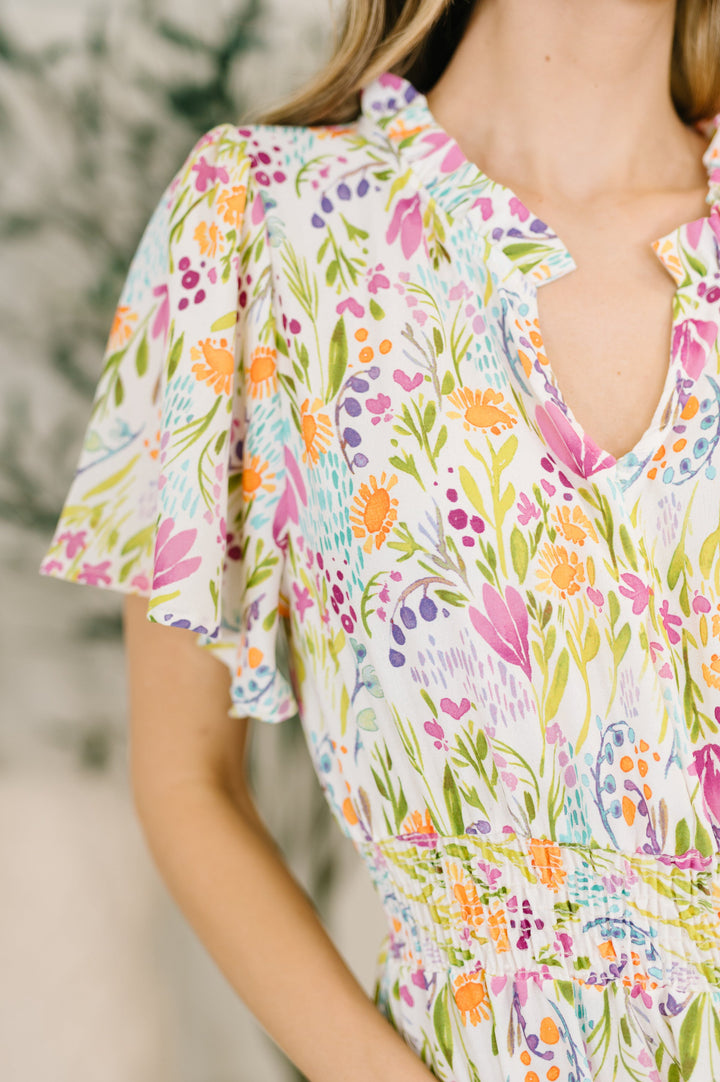 Wherever I Go Notch Neck Dress - 3/10