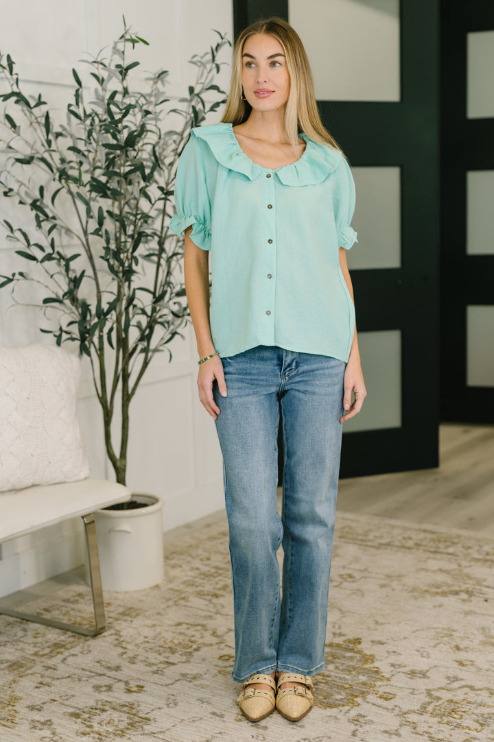 Wherever the Wind Blows Balloon Sleeve Blouse - 6/29