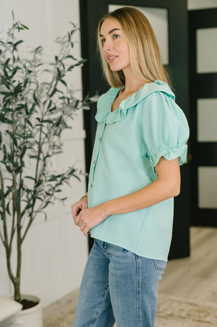 Wherever the Wind Blows Balloon Sleeve Blouse - 6/29