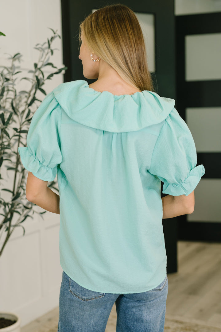 Wherever the Wind Blows Balloon Sleeve Blouse - 6/29
