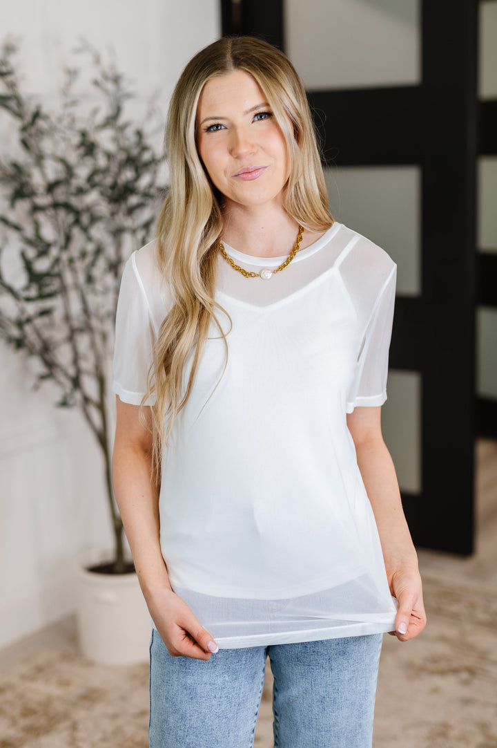 Which Choice Layered Mesh Top - 6/8