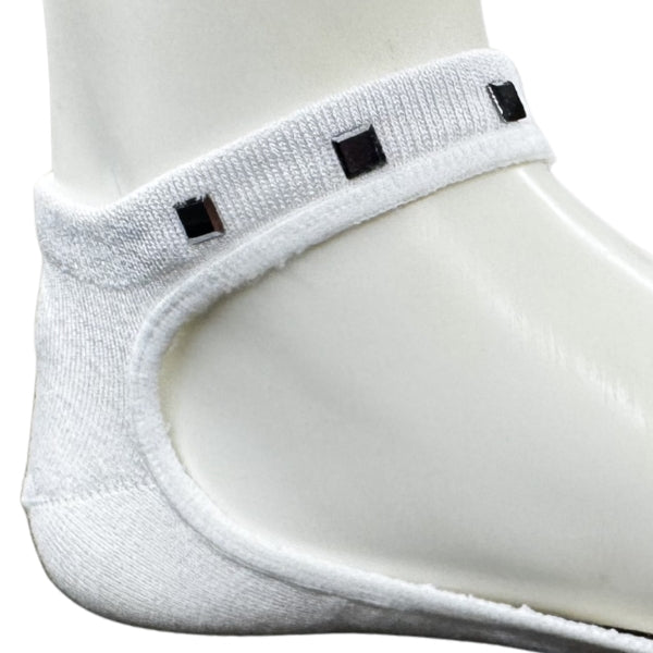 MAY PREORDER: Hidey Socks - With Stud Austrian Crystals By Hidey (Ships in 2- 3 Weeks)