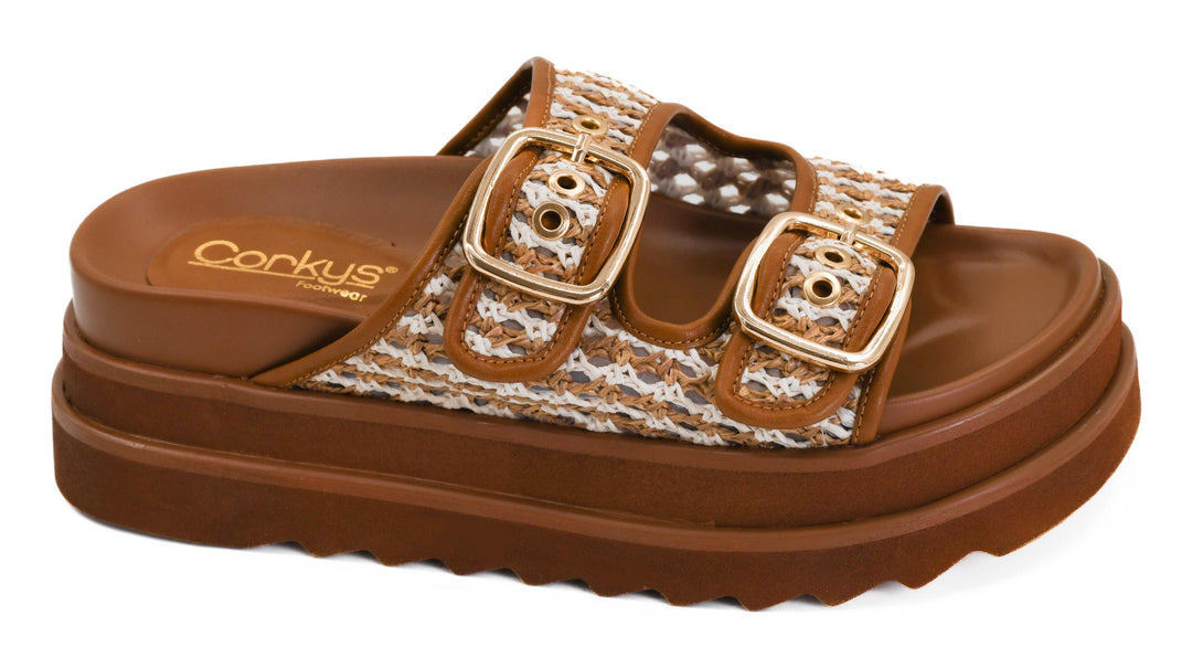 SHOE PARTY! Word On The Street Cognac Combo by Corkys (Ships in 2-3 Weeks)