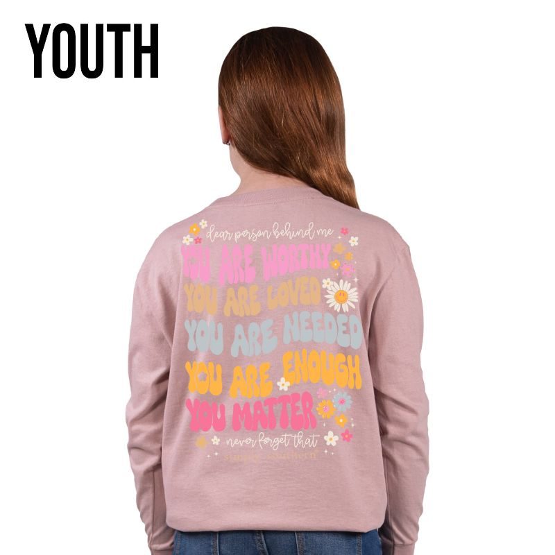 Youth 'You Are' Affirmations Long Sleeve Tee by Simply Southern