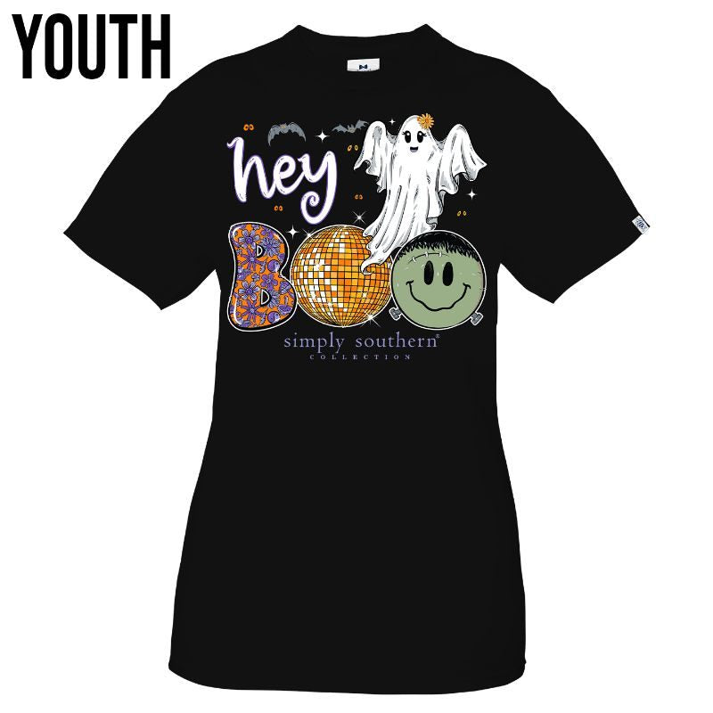 Youth 'Hey Boo' Ghost Short Sleeve Tee by Simply Southern