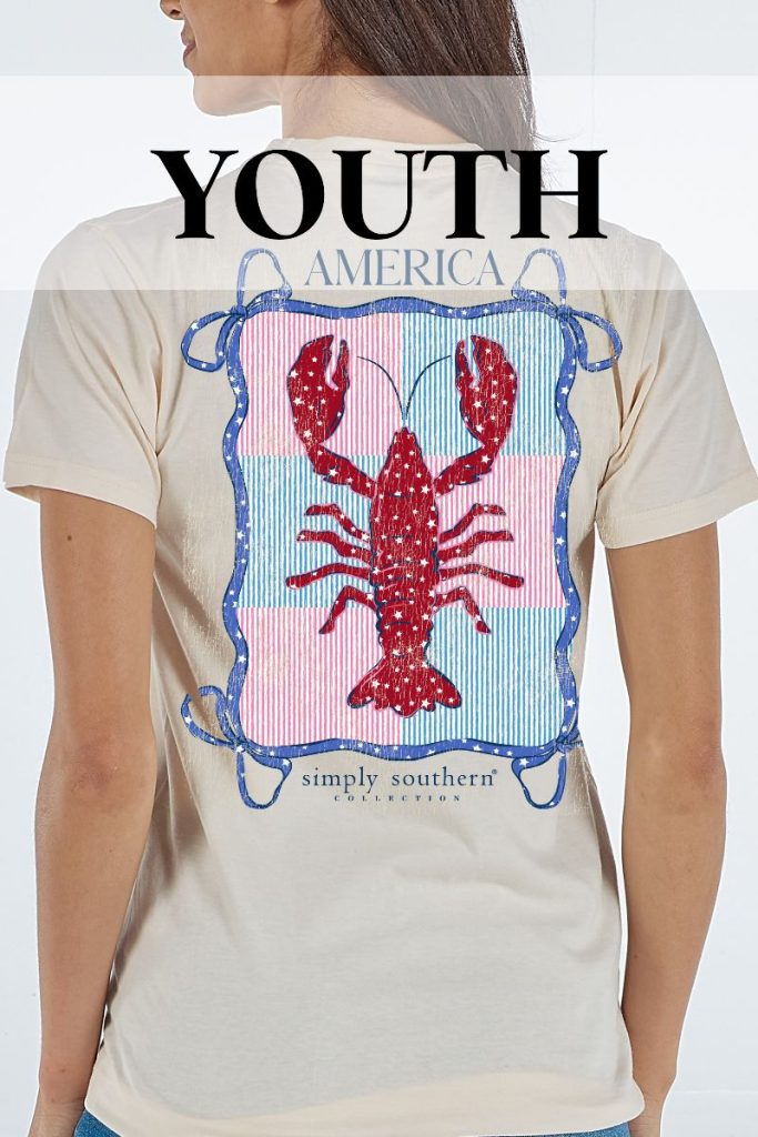 Youth America Lobster Short Sleeve Tee by Simply Southern