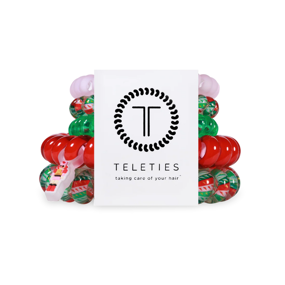 Teleties Hair Tie - Large and Small Band Pack of 5 - You Crack Me Up