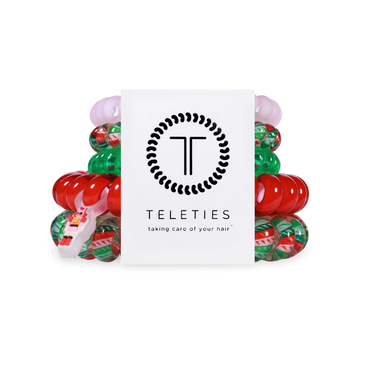 Teleties Hair Tie - Large and Small Band Pack of 5 - You Crack Me Up