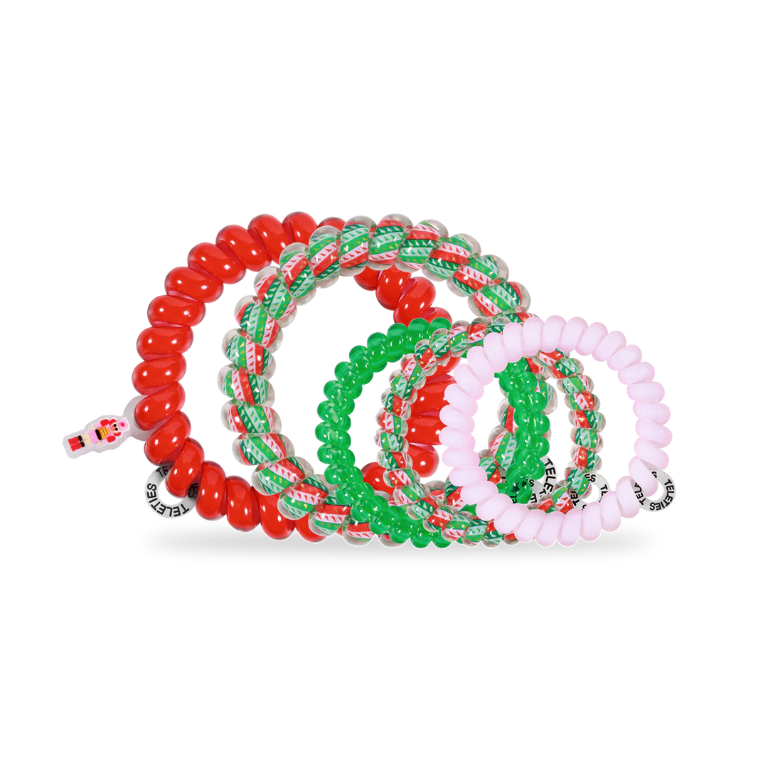 Teleties Hair Tie - Large and Small Band Pack of 5 - You Crack Me Up