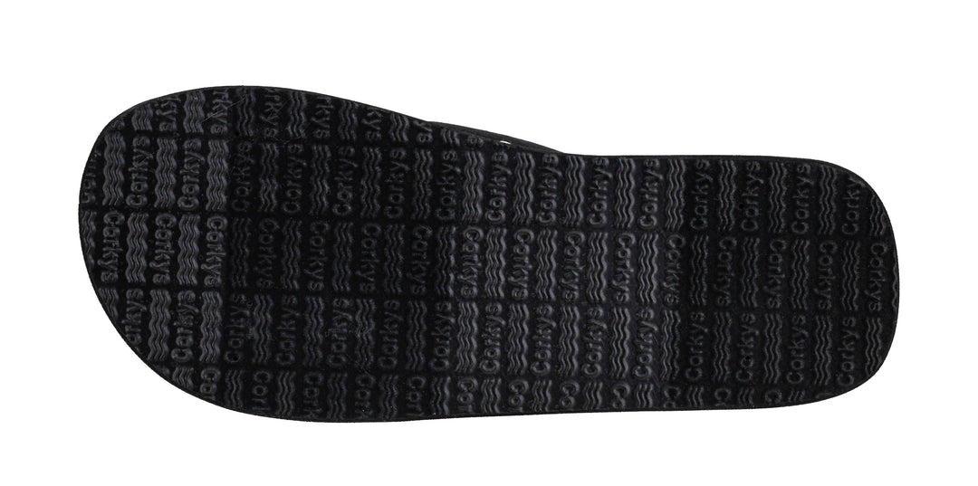 You Go Girl Chunky Flip-Flop - Black & White Polka Dots by Corkys