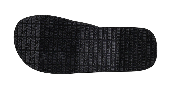 You Go Girl Chunky Flip-Flop - Black & White Polka Dots by Corkys