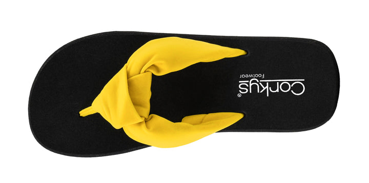 DOORBUSTER: You Go Girl Chunky Flip-Flop - Yellow by Corkys