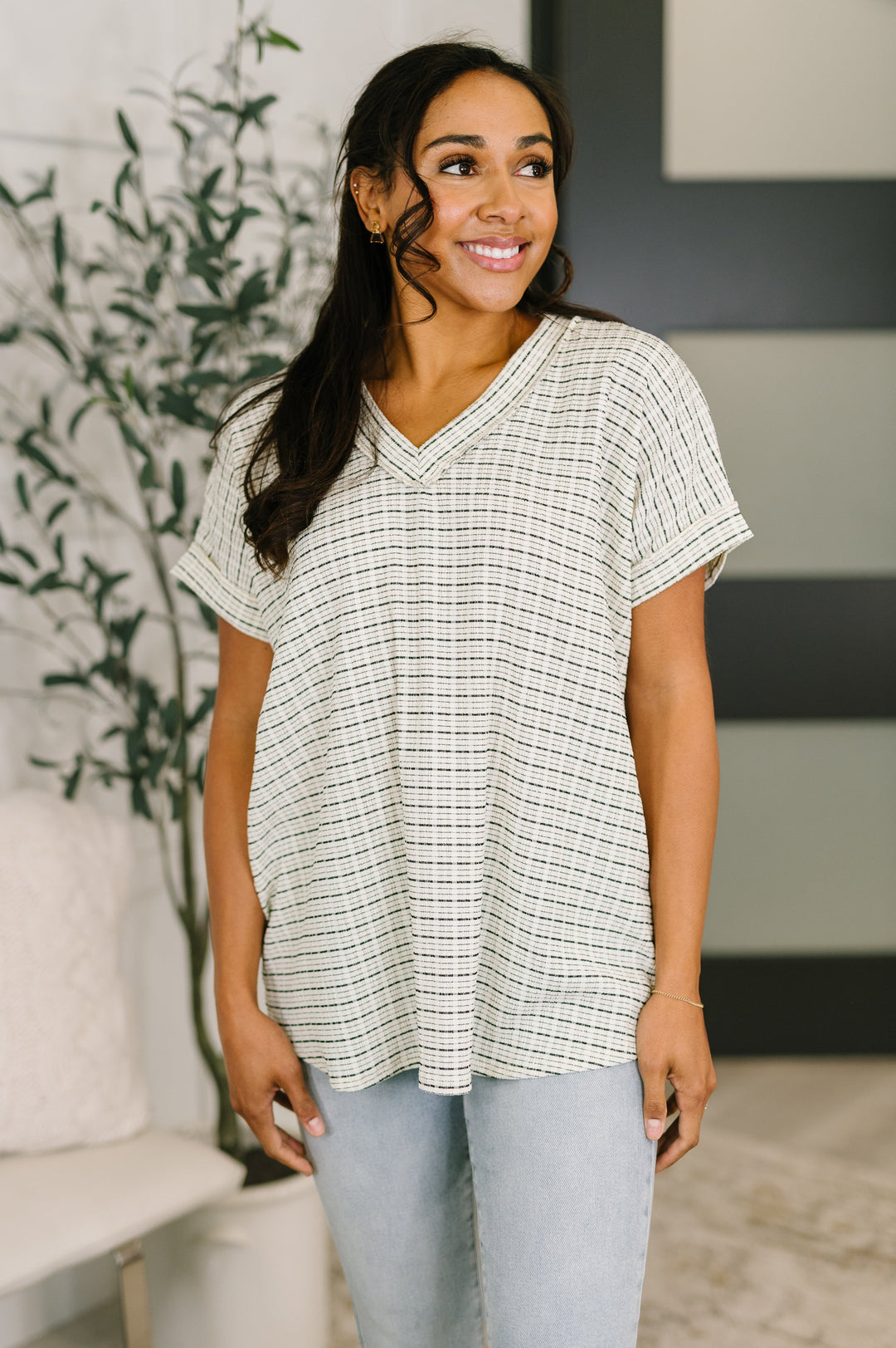 You Just Get It V-Neck Top - 7/6