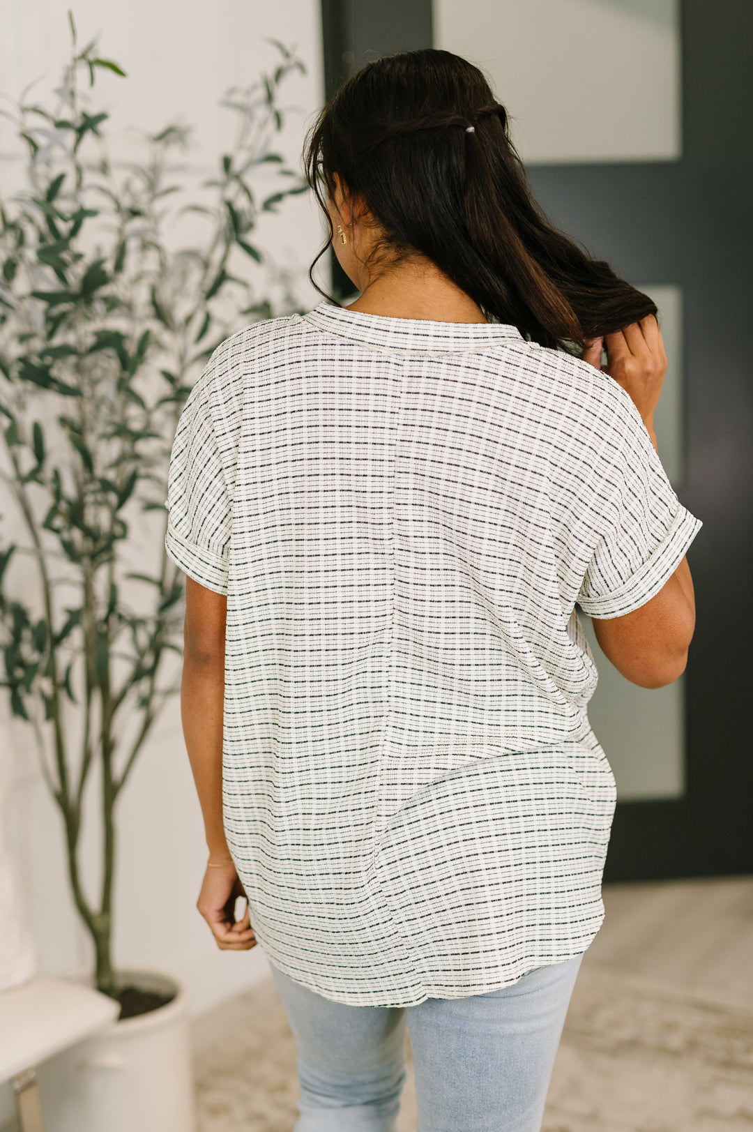 You Just Get It V-Neck Top - 3/16