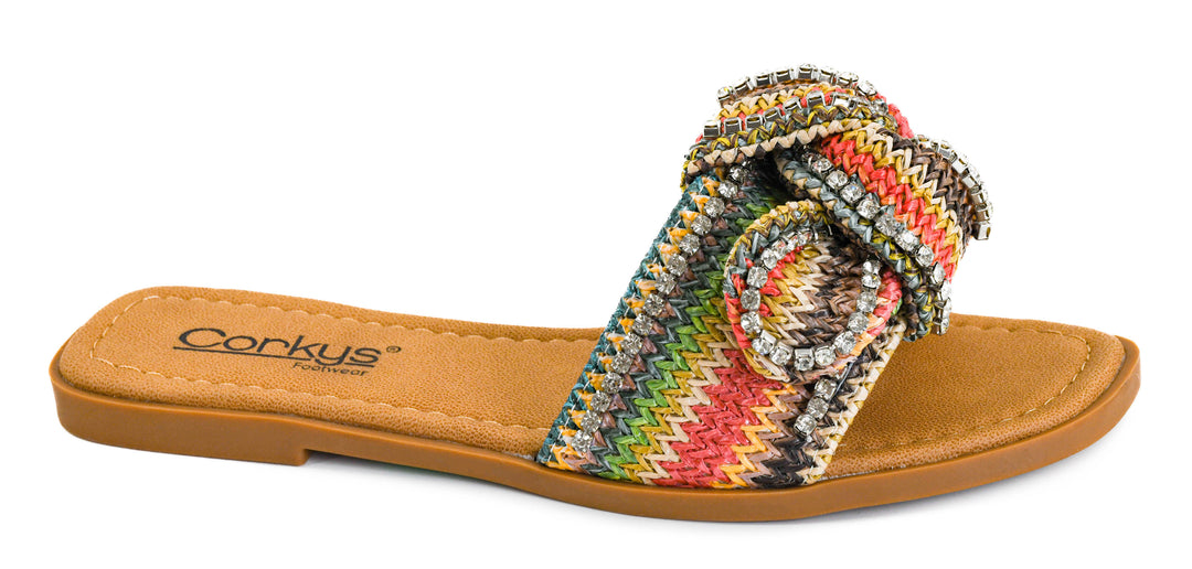You Wish Sandals - Fuchsia Multi by Corkys