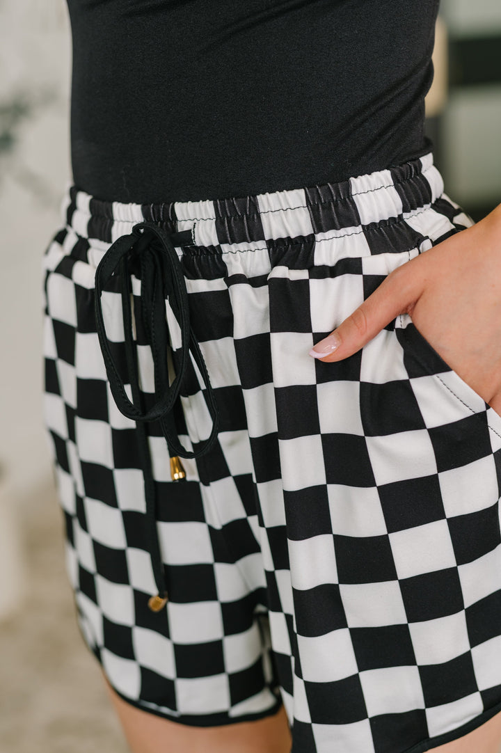 Your Move Checkered Shorts - 6/19