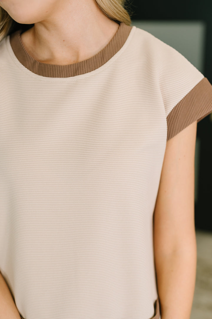 Your Place Or Mine Contrast Detail Midi Dress - 6/2