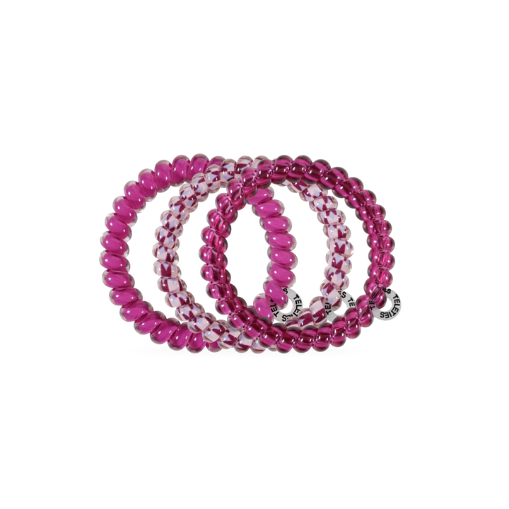 Teleties Hair Tie - Small Band Pack of 3 - Merlot After Midnight