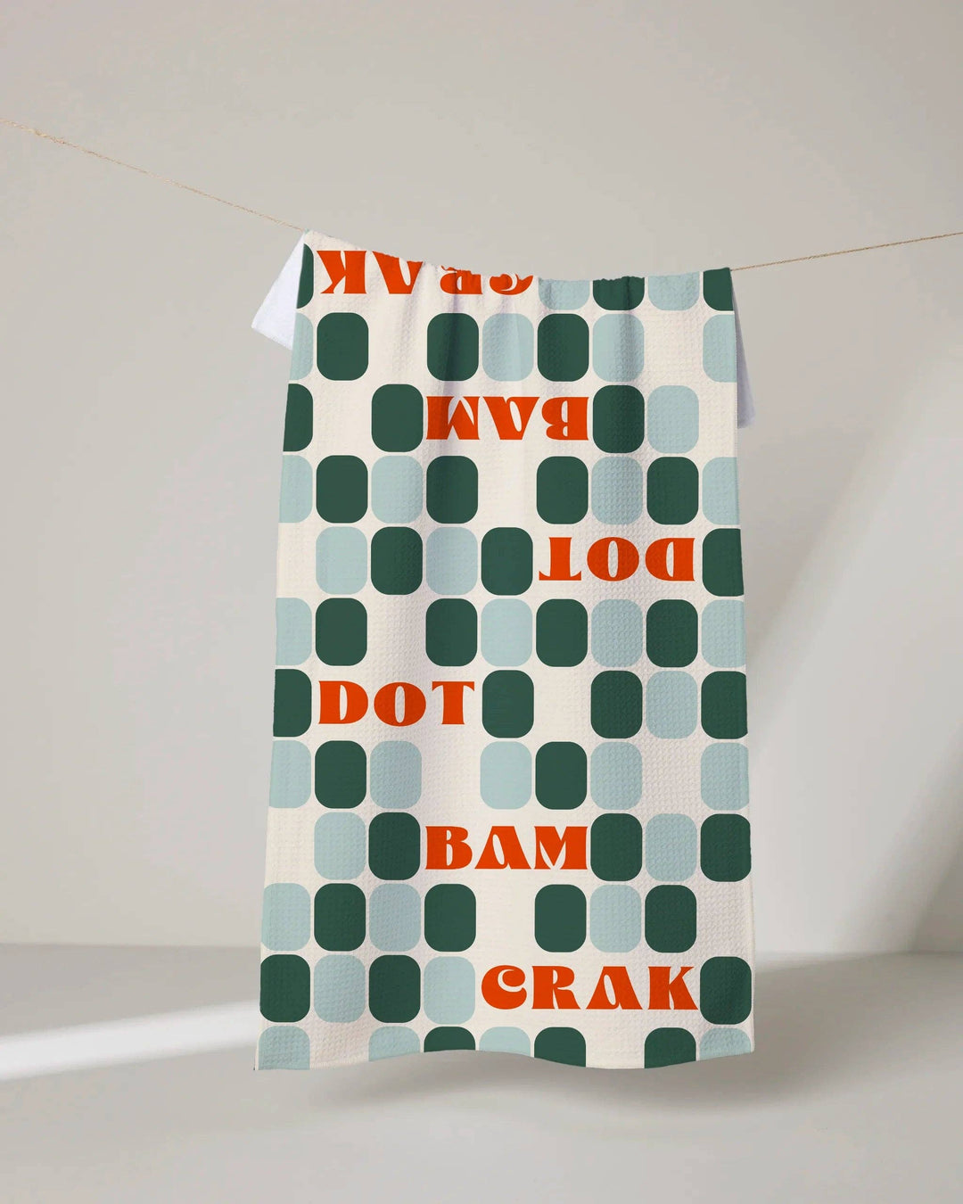 Cypress Tile Talk Tea Towel by Geometry