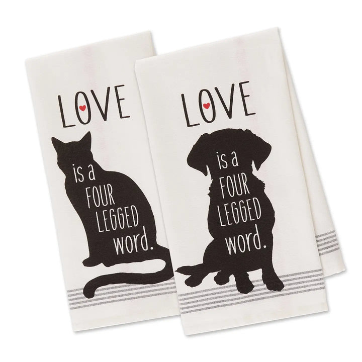Love Pet Printed Dish Towel