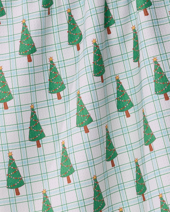Jolly Plaid Tea Towel by Geometry