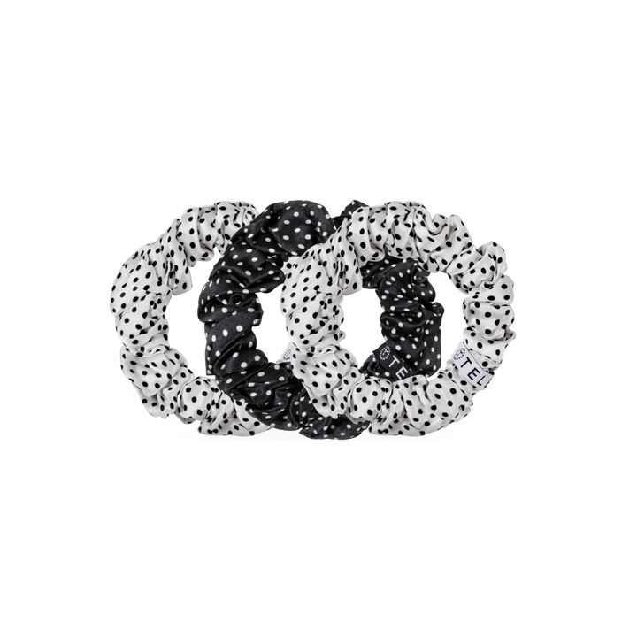 Teleties Silk Scrunchies - Large Band Pack of 3 - Polka Dot Party (Ships Next Week)