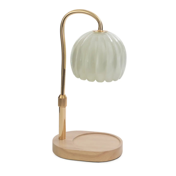 Milk Glass Candle Warmer Lamp by Happy Wax
