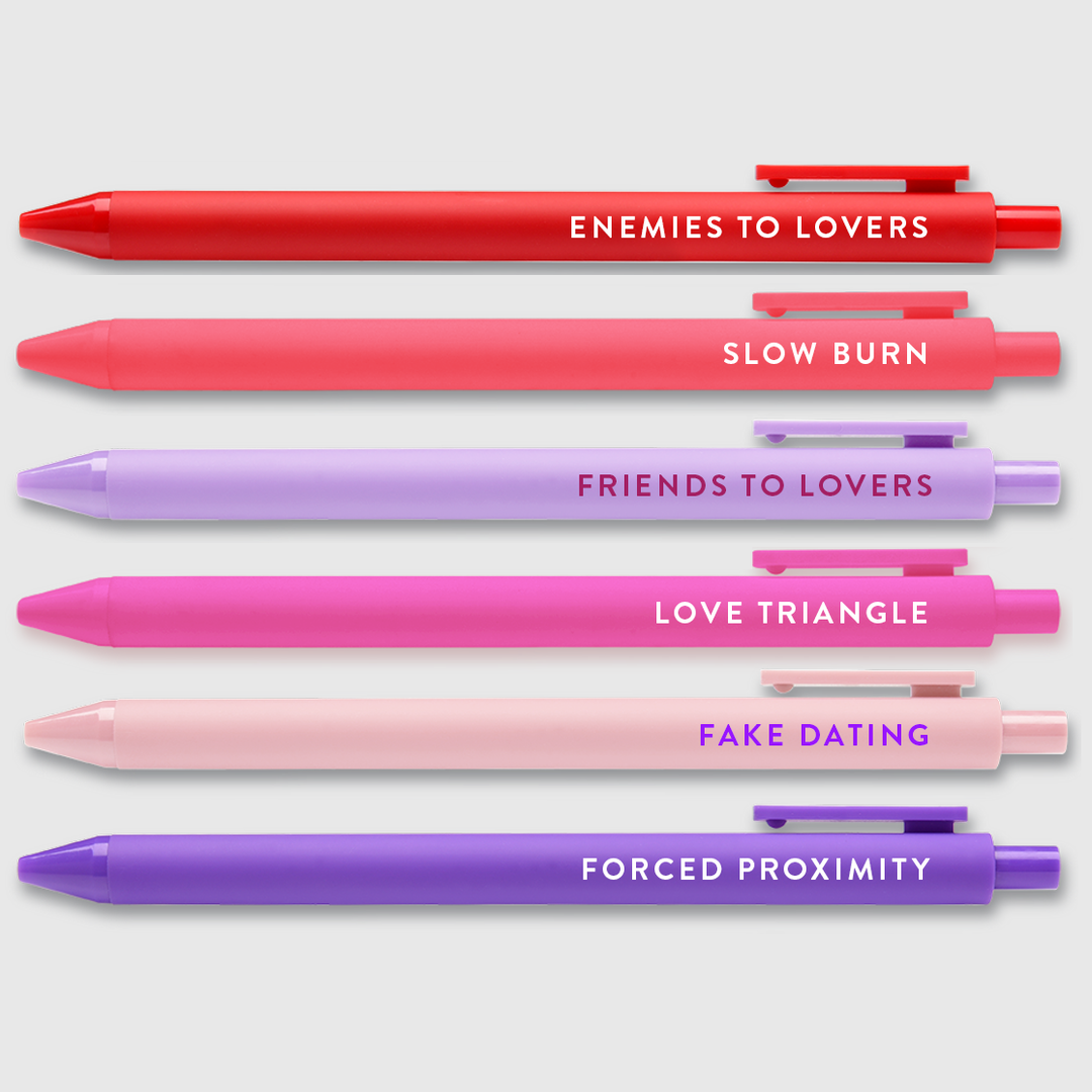 Romance Tropes Pen Set