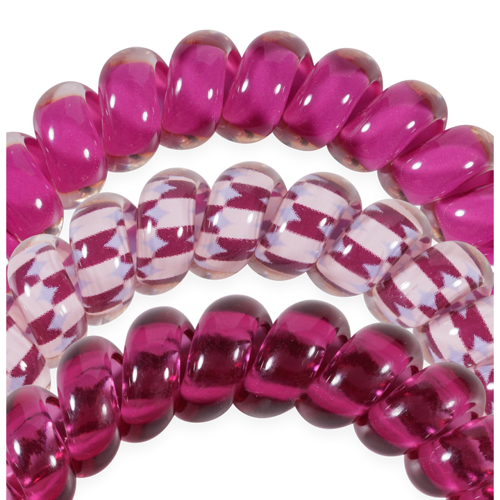Teleties Hair Tie - Large Band Pack of 3 - Merlot After Midnight