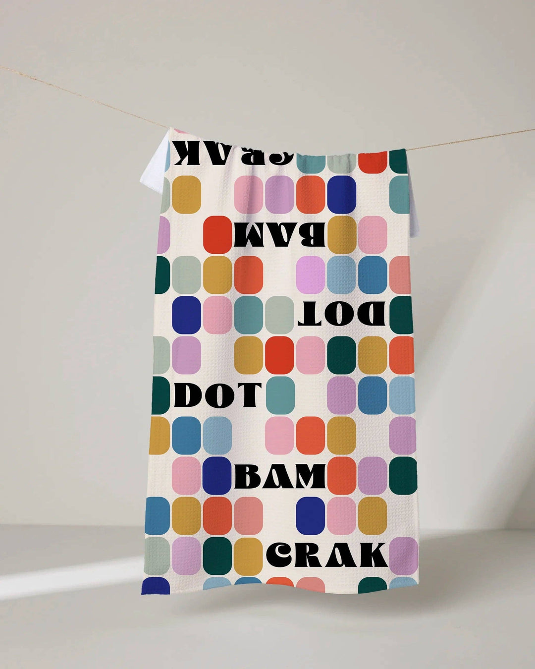 Tile Talk Tea Towel by Geometry