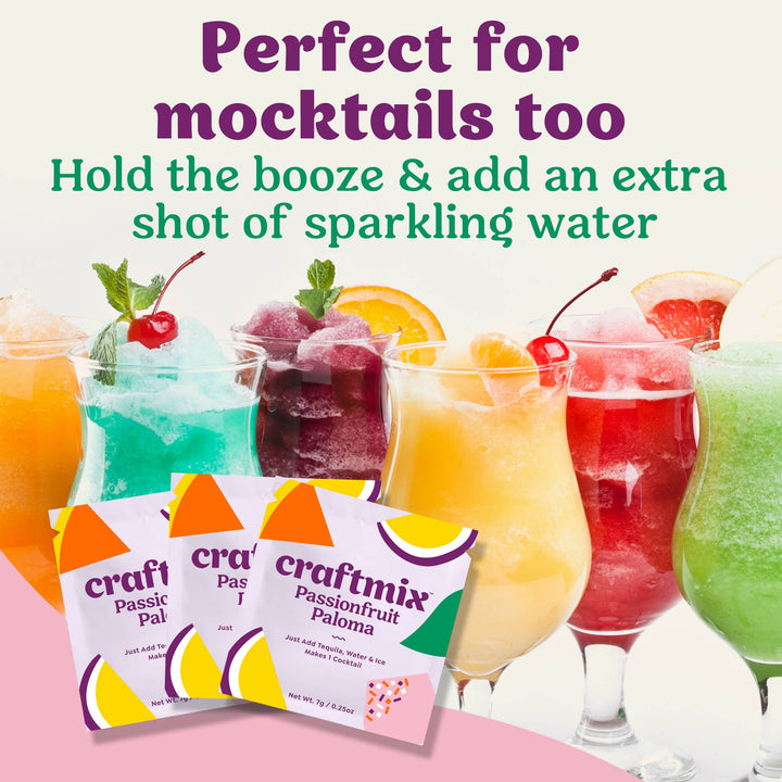Craftmix Passionfruit Paloma Cocktail Mixer 12 Pack