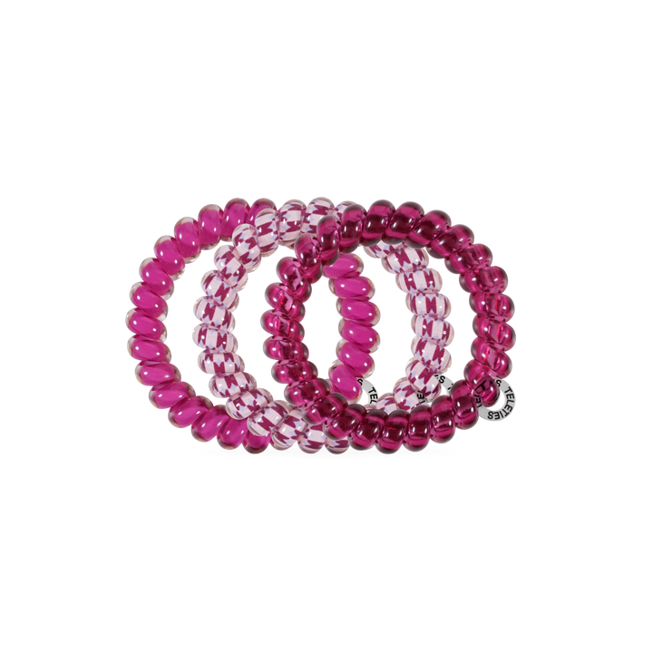 Teleties Hair Tie - Large Band Pack of 3 - Merlot After Midnight