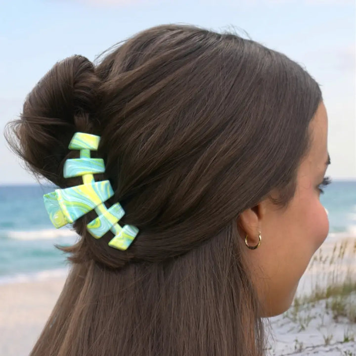 Medium Teleties Claw Clip - By the Sea Shore
