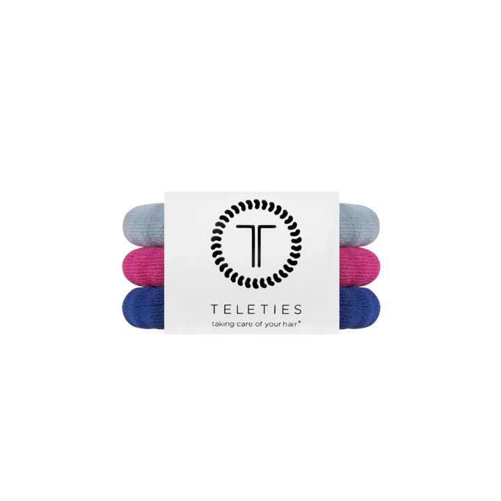 Teleties Nylon Hair Ties - Small Band Pack of 3 - Autumn Assortments