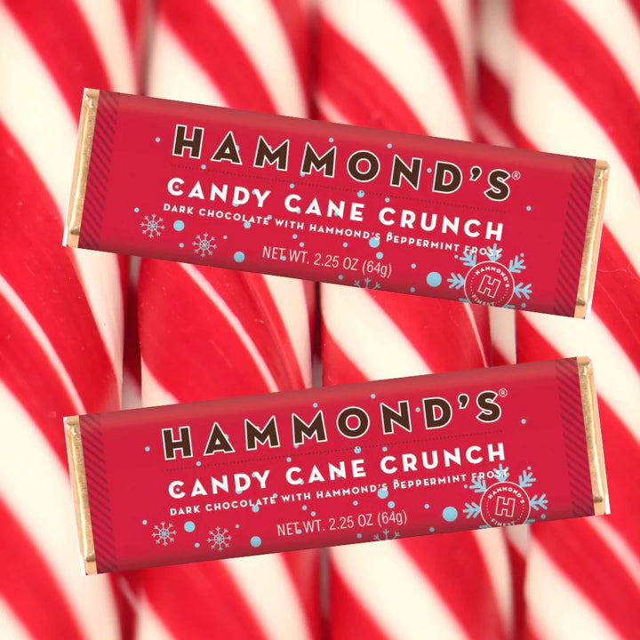 Candy Cane Crunch Dark Chocolate Candy Bar