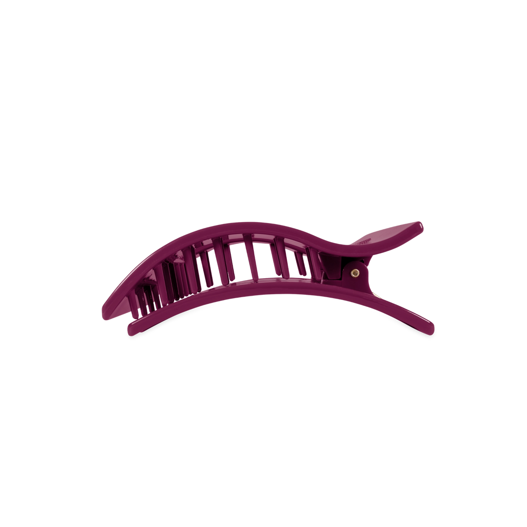 Medium Teleties Flat Rectangle Clip - Mulberry