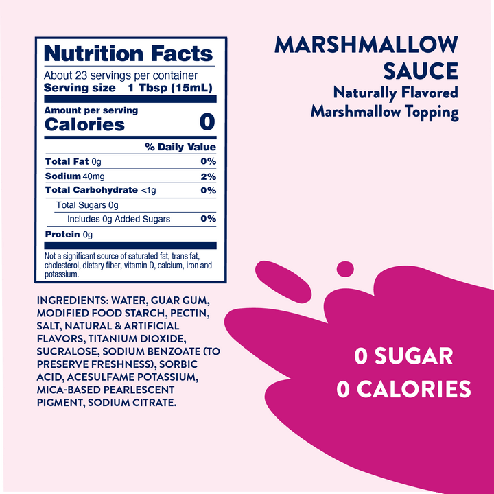 Sugar Free Drizzle Sauce - Marshmallow