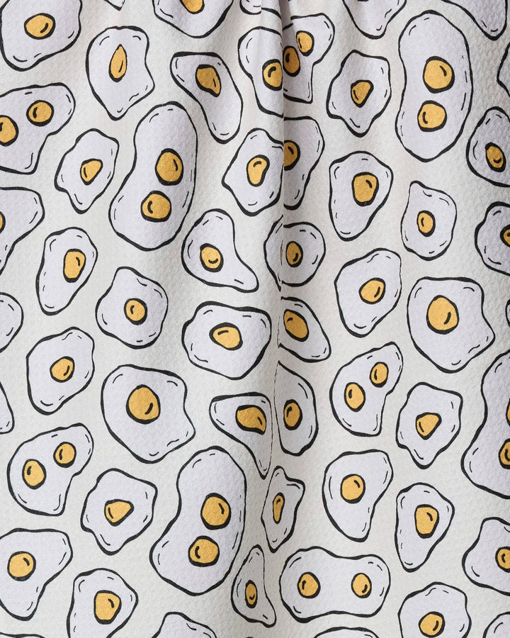 Sunny Side Eggs Tea Towel by Geometry