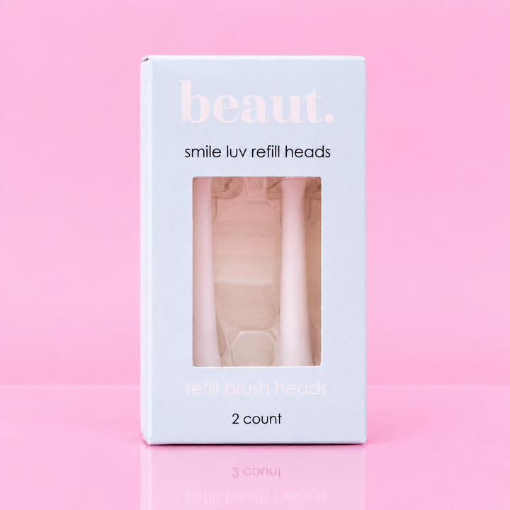 refill brush heads smile luv toothbrush - white by beaut.beautyco (Ready to Ship)