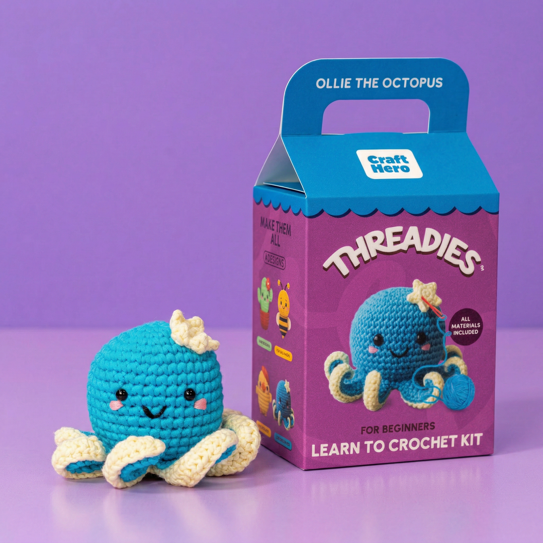 Crochet Kit for Beginners - Ollie the Octopus