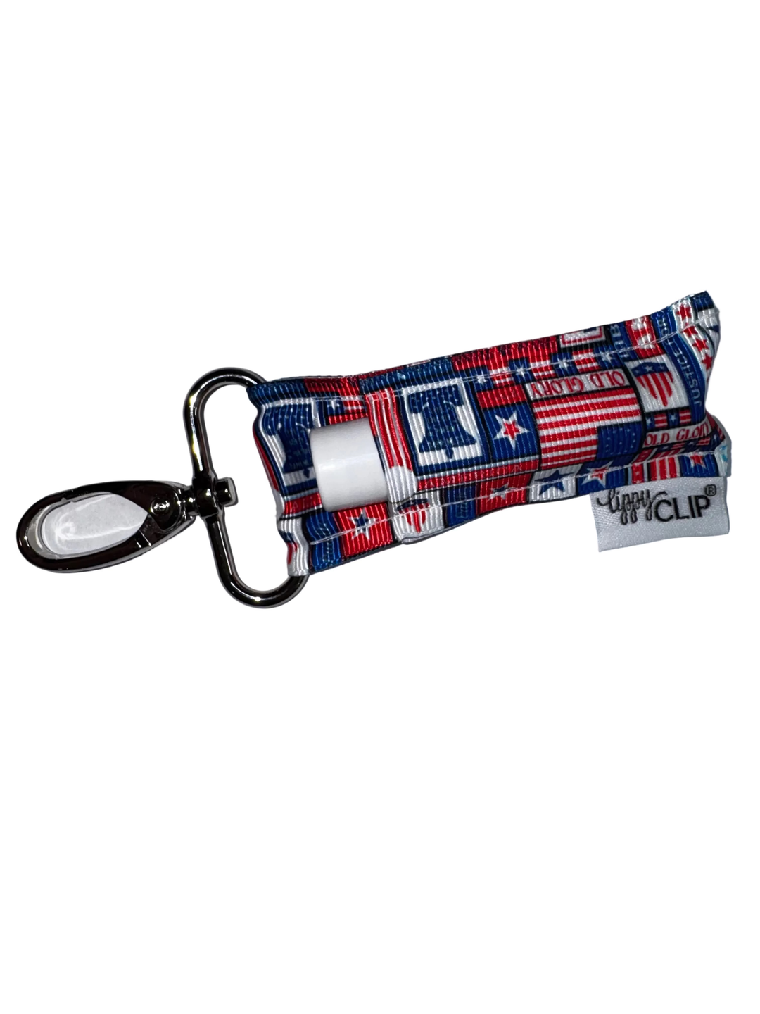 Patriotic Patchwork LippyClip® Lip Balm Holder (PREORDER: Ships in 2-3 Weeks)