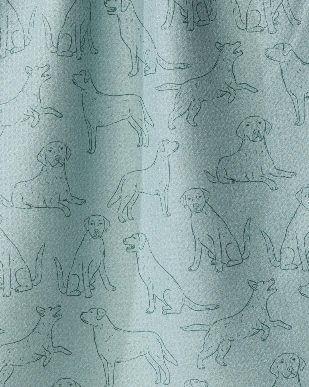 Lab Pups Tea Towel - Rain by Geometry