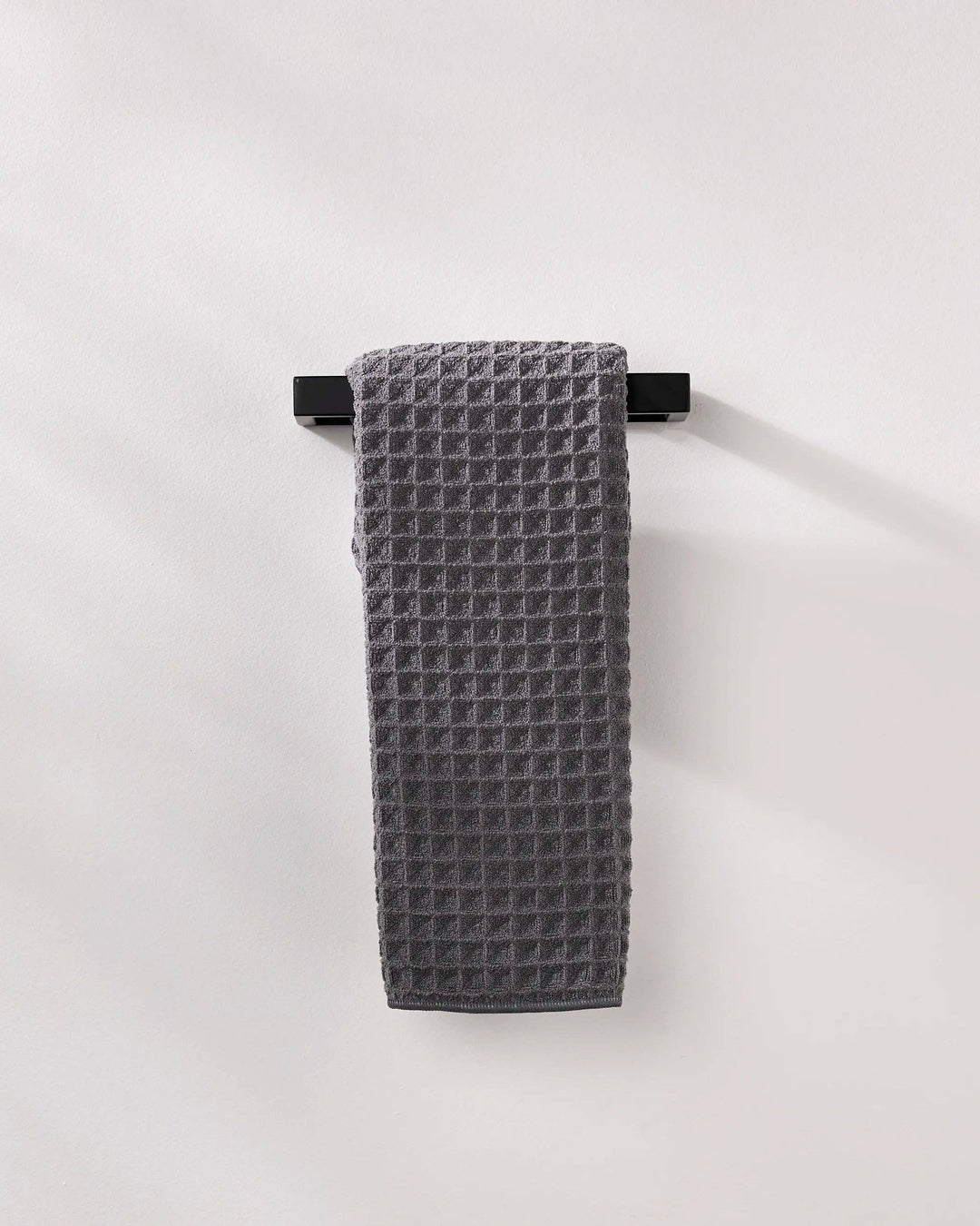 Charcoal Waffle Hand Towel by Geometry