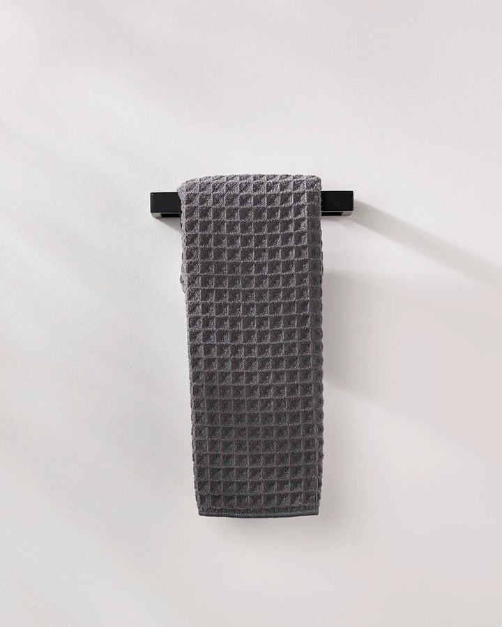 Charcoal Waffle Hand Towel by Geometry