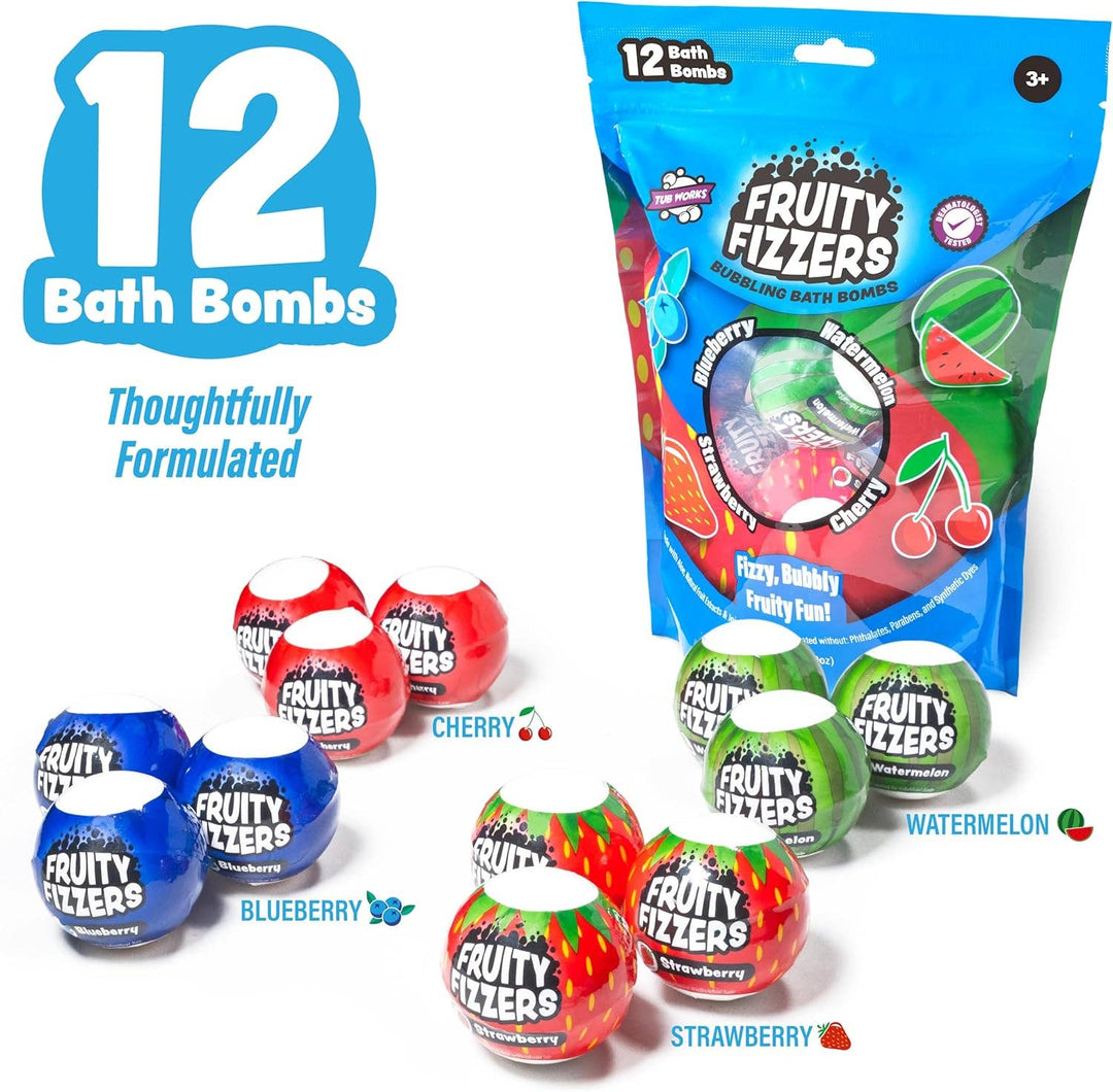 Fruity Fizzers™ Bubbling Bath Bombs by Tub Works