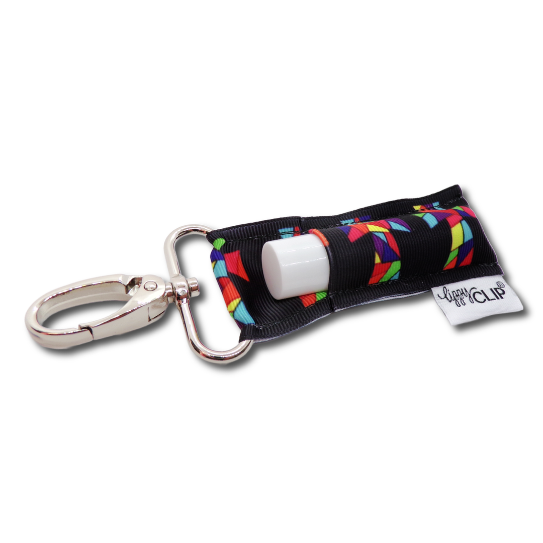 Stained Glass Cross LippyClip® Lip Balm Holder for Chapstick (PREORDER: Ships in 2-3 Weeks)